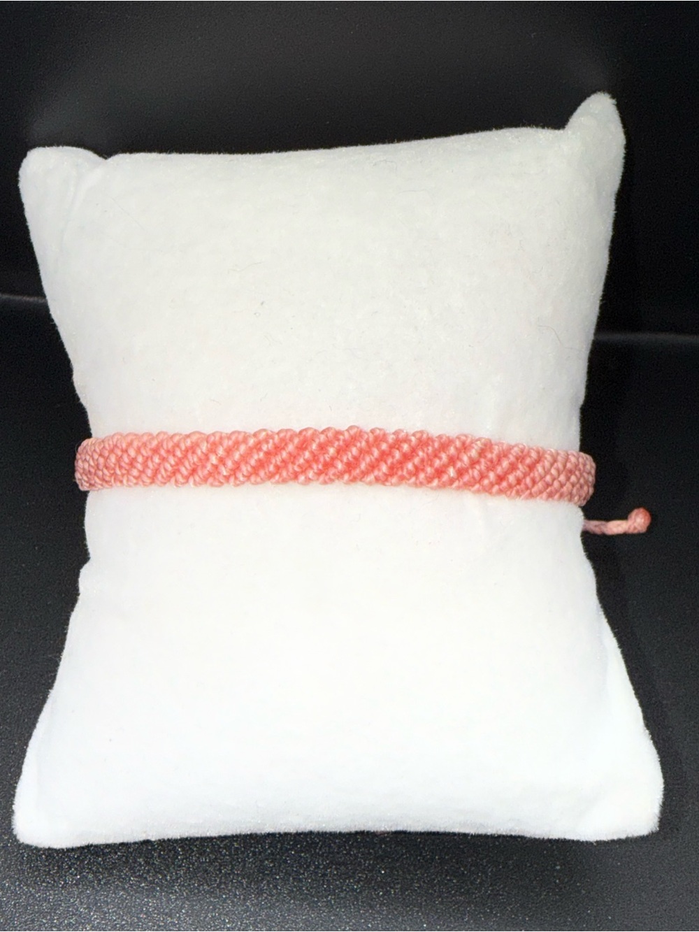 Pura Vida Half Flat Woven Bracelet in Parfait Pink.